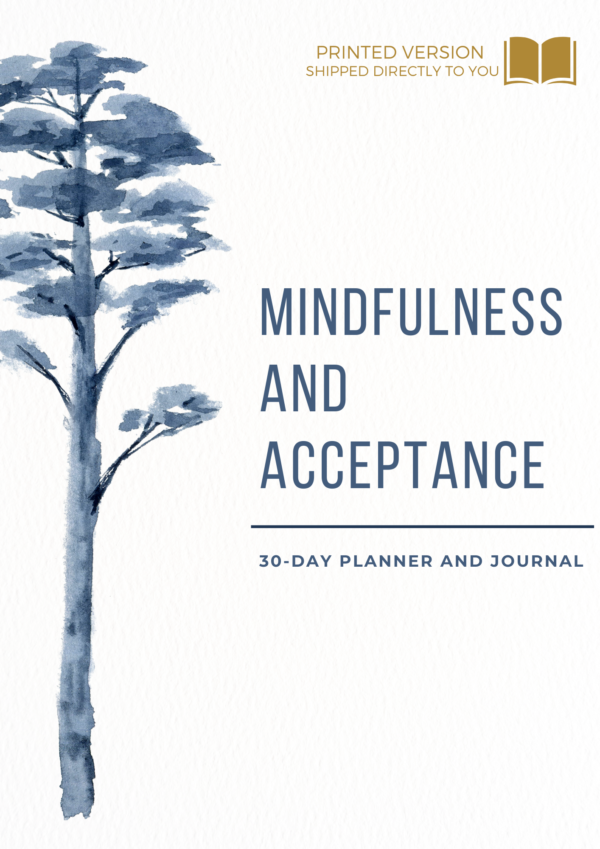 mindfulness acceptance journal print copy